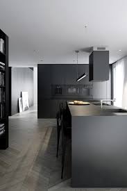 Love the fresh black & white design of this modern home in melbourne. What About A Luxury Black Kitchen Modern Kitchen Design Home Decor Kitchen Contemporary Kitchen