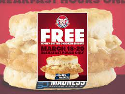 They were in the process of cooking burgers so i was offered a free frosty and to. Wendy S Is Giving Away Free Honey Butter Chicken Biscuits From March 18 To March 20 2021 Chew Boom