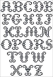 Check it for free with typograph. Cross Stitch Alphabet 15 Stitches Tall Novocom Top