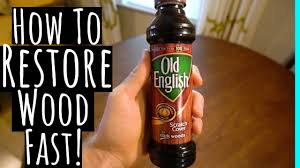 Make Old Furniture Look Brand New With Old English Youtube Scratched Wood Cleaning Wood Furniture Fix Scratched Wood
