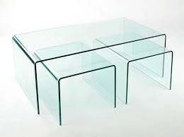 We personally fall hard for waterfall tables. Viva Modern Arch Waterfall Coffee Table Nest Glass Living Room Furniture Ultra Modern
