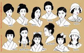Nancy Duong Art Taisho Era Japanese Hairstyle Showa Era