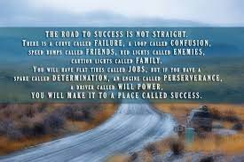 The Road To Success Is Not Straight Quote