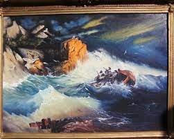În cursul secolelor, pictura a fost de mai multe ori restaurată, rezultatele fiind mai. Furtuna Pe Mare Tablou De Mihai Stefan