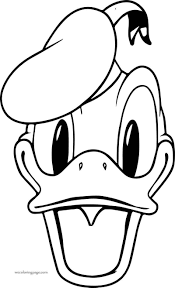 Donald Star Donald Duck Coloring Page Easy Cartoon Drawings Disney Coloring Sheets Henna Drawings