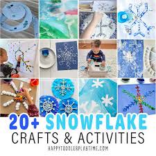 Tons of way to create, play and learn around the theme of snowflakes. Snowflake Crafts Activities Happy Toddler Playtime