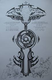 The Cristale Of Life Threatened By The Dragon Bahamut It Is Aneantire Summoned To The Human Race Time Is Too Ti Fantasy Tattoos War Tattoo Body Art Tattoos