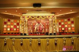 A Very Eternal And Sublime Themed Decor Of Krishna And Radha Wedding Stage Backdrop Wedding Stage Decorations Hindu Wedding Decorations
