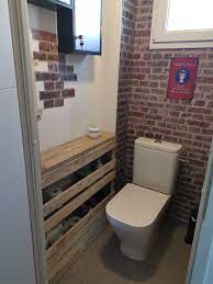 meuble de toilette en palette meuble toilette deco toilettes meuble wc