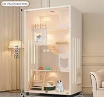 Manufacturers Wholesale Solid Wood Cat Villa Home Cat House Indoor  Furniture Cat Cabinet