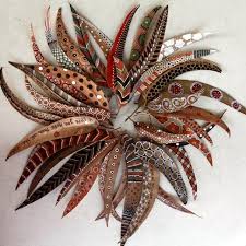 Outside Influence Art On Nature Painted Leaves Leaf Art Nature Crafts