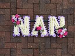 Funeral will take place on 7th june at wakefield crematorium. Nan Tribute White Based The Biggin Hill Florist Westerham Kent