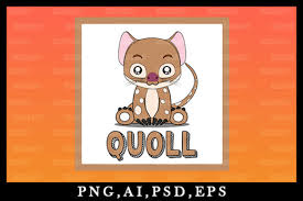Download Cute Kawaii Quoll Animal Clipart V28 Graphic By Zerobbat Creative Fabrica SVG Cut Files