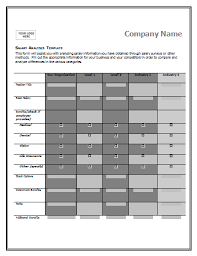 A Salary Comparison Chart Template Is Made To Compare And