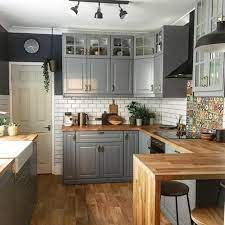 Light grey kitchen with oak worktops ikea rugs 4x6. Axstad Dark Grey Door 60x80 Cm Ikea Arredo Interni Cucina Stile Cucina Idee Per La Cucina