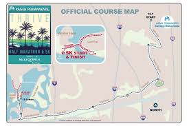 Course Map Thrive Half Marathon