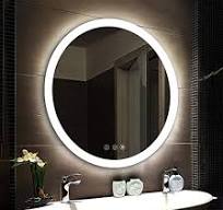 70mm Round Illuminated Lighted Bathroom Mirror LED Wall ...