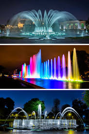 Parque De La Reserva In Lima The Magic Water Circuit Has The Guinness Book Record For The La Water Fountain Design Water Feature Lighting Fountain Lights