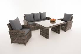 The garden sofa, for example, is an indispensable element for welcoming guests. Rattan Garden Furniture Set Round Braided Rattan Table Sofa Chairs For Garden Terrace Balcony Grey Mellified Supply24