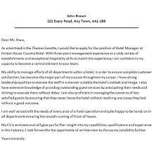 Cover Letter For Hotel Manager Icover Org Uk