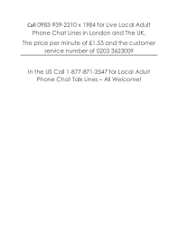Call any of the free trial phone chat numbers and connect with tons of straight singles nearby. Phone Chat Lines