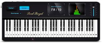 Für dieses beispiel verwende ich … Virtuelles Klavier Online Wiedergabe Von Musik Auf Der Tastatur
