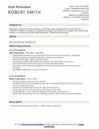 To be precise, there are five critical sections every resume should contain, regardless of how the page is put together. Club President Resume Samples Qwikresume