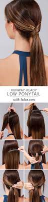 Simple Easy Hairstyles For School Girls 3 Hair Styles Medium Length Hair Styles Low Ponytail