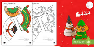 532 x 399 jpeg 52 кб. Simple 3d Cone Elf Bobble Head Christmas Activity Paper Craft