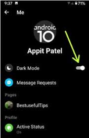 It's possible that the facebook app on your phone already has the new dark mode but it just hasn't been enabled yet which is why you don't see it. How To Turn On Facebook Messenger Dark Mode On Android And Pc Laptop Bestusefultips