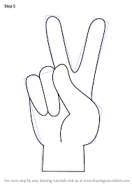 Black And White Peace Sign Hand Emoji Learn How To Draw Peace Sign Hand Symbols Step By Step Drawing Tutorials Peace Sign Hand Peace Sign Drawing How To Draw Hands