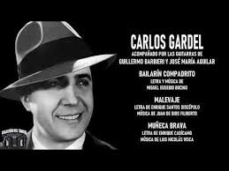 Carlos Gardel con las guitarras de Guillermo Barbieri y José María Aguilar