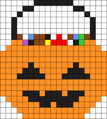 Halloween Candy Bag Perler Bead Pattern Bead Sprite Points De Couture Theme Halloween Theme Disney