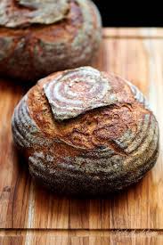 Dust with bran flour on a work. Whole Wheat Sourdough Bread Taste Of Artisan