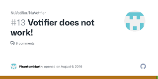 You can ask questions here and our community will try to help you! Votifier Does Not Work Issue 13 Nuvotifier Nuvotifier Github