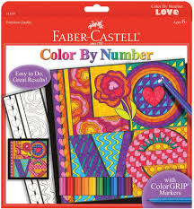 Get your second custom painting 40% off! Amazon Com Faber Castell Color By Number Love Art Kit Premium Kids Crafts Toys Games