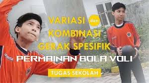 Gambar 1.11 kombinasi passing bawah, passing atas, dan smes sumber: Gerakan Variasi Dan Kombinasi Pada Permainan Bola Voli Cute766