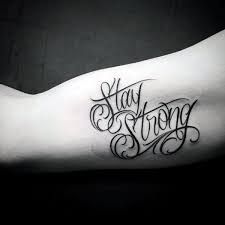 Maybe you would like to learn more about one of these? 60 Strength Tattoos For Men Masculine Word Design Ideas