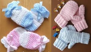 Over 100 free baby knitting patterns. Wonderful Diy Crochet Kids Mitten With Free Pattern
