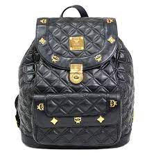Essential visetos original small backpack. Mcm Black Quilted Leather Stark Backpack Mcm Tlc