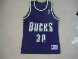 Merchandise incorporating the new look is available now Vintage Nba Milwaukee Bucks Blue Edwards Champion Brand Jersey 36 S Ebay