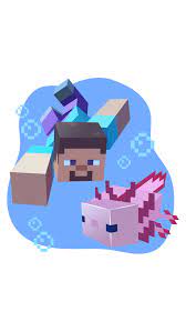 Unfortunately, finding a minecraft axolotl is easier said than done. Minecraft Steve And Axolotl Sticker In 2021 Axolotl Minecraft Minecraft Steve