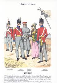 Band V 18 Hannover Landwehr Wehrmann Offizier Dienstanzug Offizier Interim Offizier Dienstanzug 1814 16 Hanovre Soldat Hanovrien