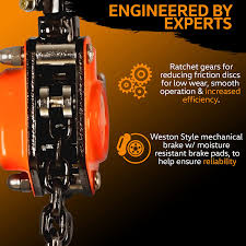 Buy Superhandy Manual Chain Hoist Come Along 1 2 Ton 1100lbs Capacity 5 Foot Lift 2 Heavy Duty Hooks Commercial Grade Steel Construction Building Garages Warehouse Automotive Machinery Online In Indonesia B07n7sycjf