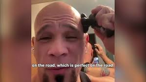 Pro Wrestler Shawn Hernandez gets a razor close shave with BaldiePro  electric head shaver!