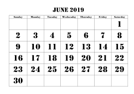 June 2019 Calendar Pdf Printable Template Blank Download June 2019 Calendar Calendar Printables Free Printable Calendar