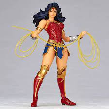 Authentic Kaiyodo Amazing Yamaguchi Revoltech 017 Wonder Woman DC Justice  League | eBay