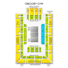 Gregory Gym 2019 Seating Chart
