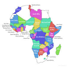 World Map Of Billionaires 2018 Vivid Maps Map African Countries World Map