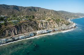 Malibu House California Aerial View ...